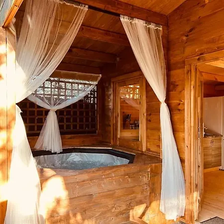Chalet Bois Jacuzzi Bessan Exterior photo