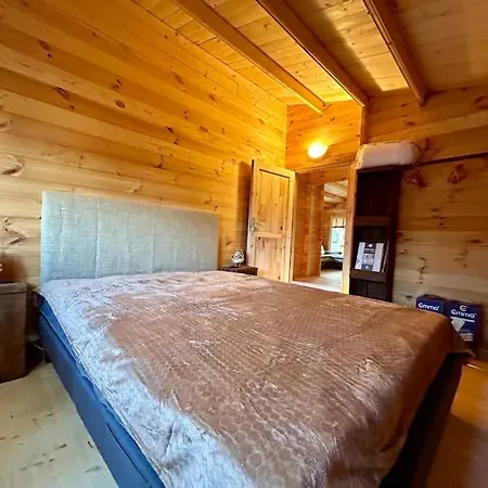 Chalet Bois Jacuzzi Bessan Exterior photo