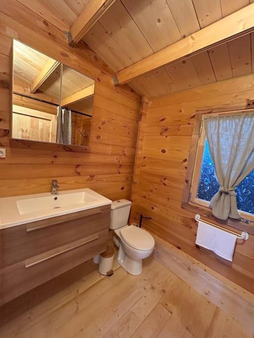 Chalet Bois Jacuzzi Bessan